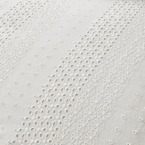 مفرش صيفي مزدوج مطرز مزين بالدانتيل 7 قطع - بولكير...