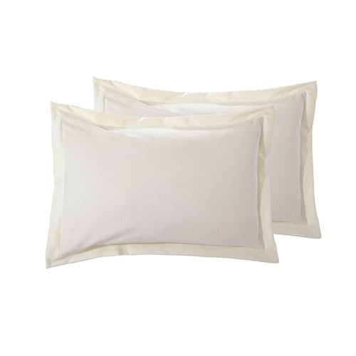 مفرش صيفي مزدوج جاكار 7 قطع - ايروكسا -كريمي