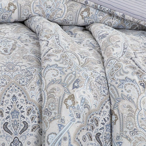 مفرش قطن صيفي مفرد ونص 4 قطع - فاليريا - كريمي - ر...