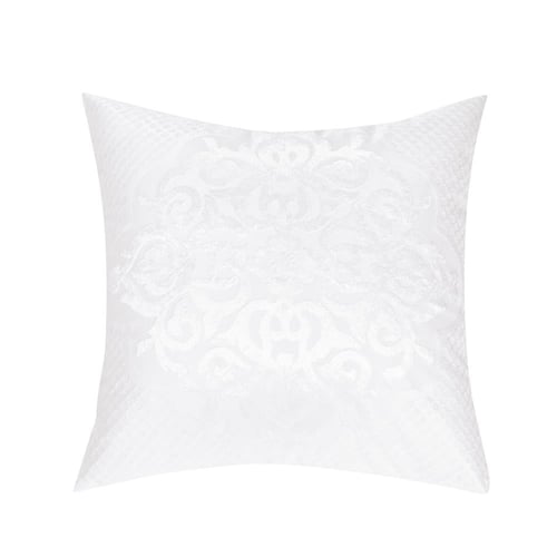 مفرش صيفي مزدوج جاكار شانيل 7 قطع - لورال - أبيض