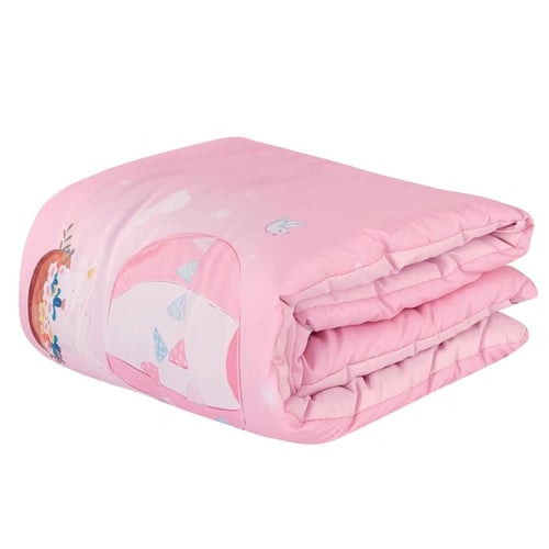 مفرش موآليد بحواجز 5 قطع - لارك - وردي