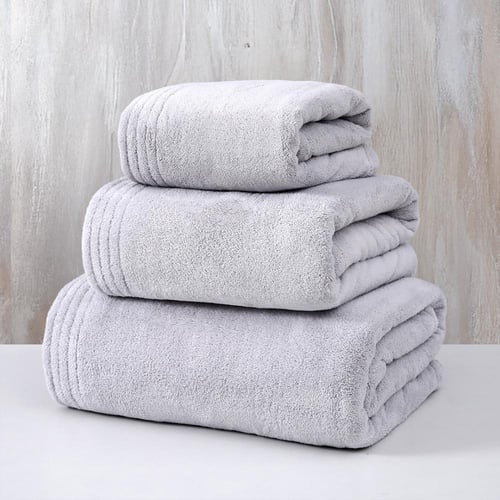 منشفة كورال فليس - إشيل - مقاس صغير -90x50 - رصاصي