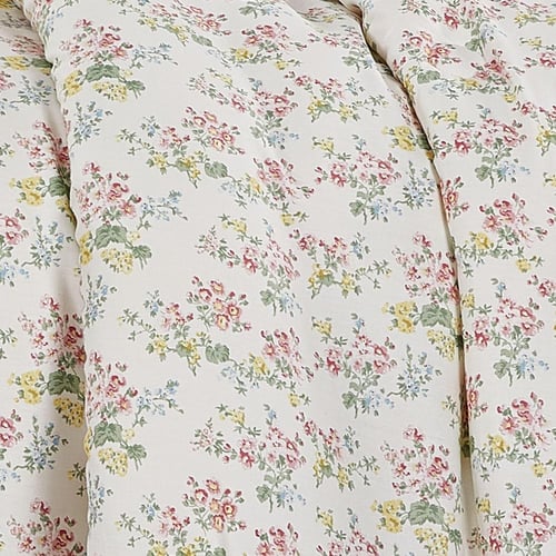 مفرش قطن صيفي مفرد ونص ٤ قطع - نولين -كريمي - زهري