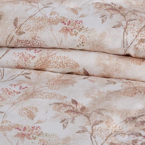 مفرش صيفي مفرد ونص 4 قطع - ليتون - بيج - لحمي غامق