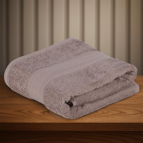 منشفة قطن - روماريسا - مقاس وسط - 70*140 - بيج غام...