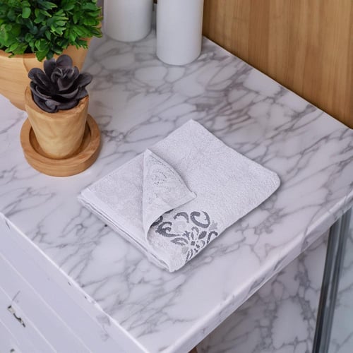 منشفة قطن سوليتا مقاس كبير 90*150 - رصاصي