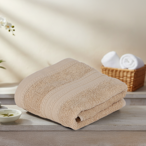 منشفة قطن - سولافين - مقاس كبير - 100*200 -بيج