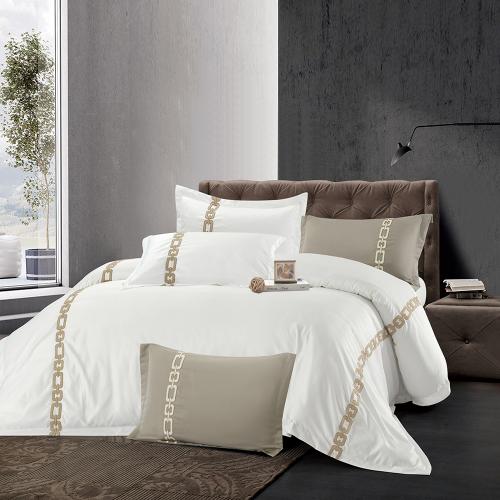 مفرش صيفي مفرد ونص مطرز بنظام فندقي 5 قطع - ايلارا...