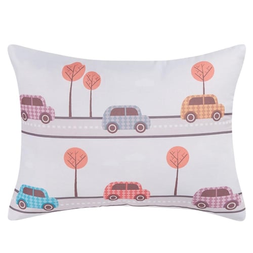 مفرش موآليد بحواجز 5 قطع - لارك - أبيض - رصاصي