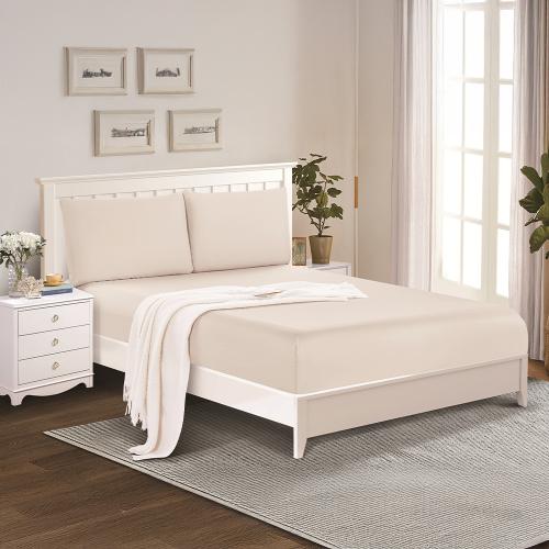 طقم شرشف صيفي مزدوج ٣ قطع - ميرون - بيج فاتح