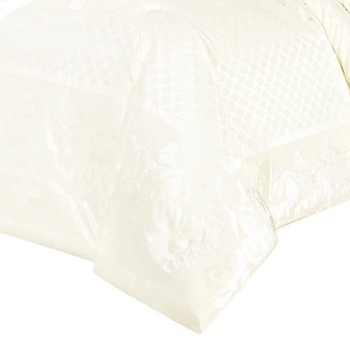 مفرش صيفي مزدوج جاكار شانيل 7 قطع - لورال - سكري