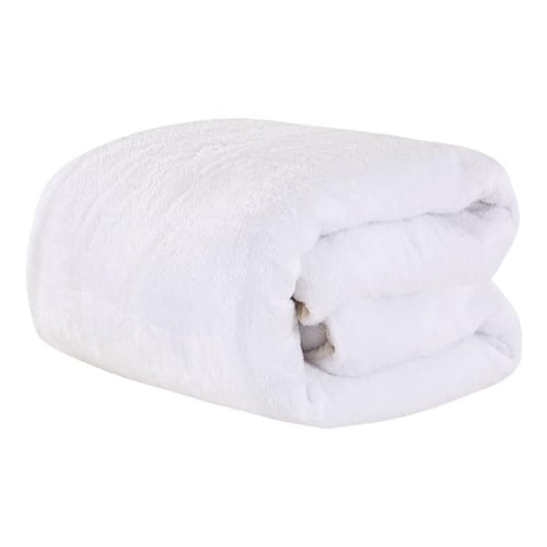 مفرش شتوي مخمل فرو مفرد ونص 4 قطع - موريل - كريمي...