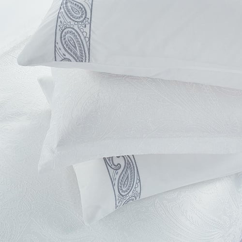 مفرش صيفي فاخر مزدوج جاكار مطرز 12 قطعة – لوتشيني...