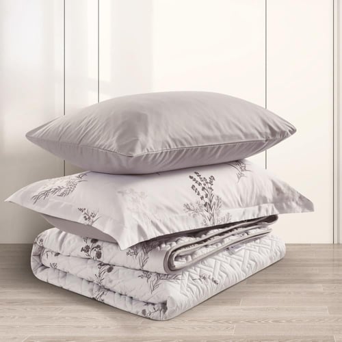 مفرش صيفي مفرد ونص حشوة مضغوطه 4 قطع - افروديت - ا...