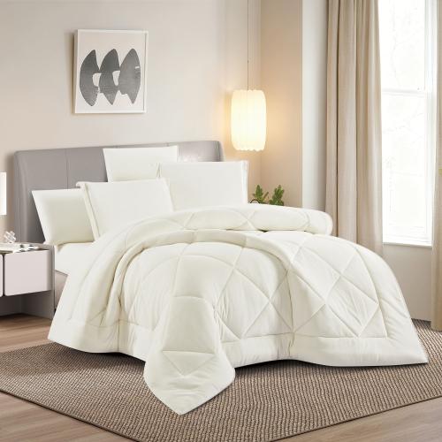 مفرش شتوي مزدوج مخمل فرو 6 قطع - جوانا - سكري