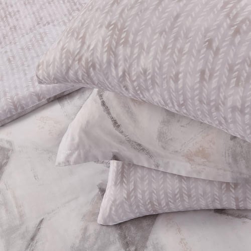 مفرش صيفي مقاس كوين وجهين ٧ قطع - فيفيان - كريمي -...