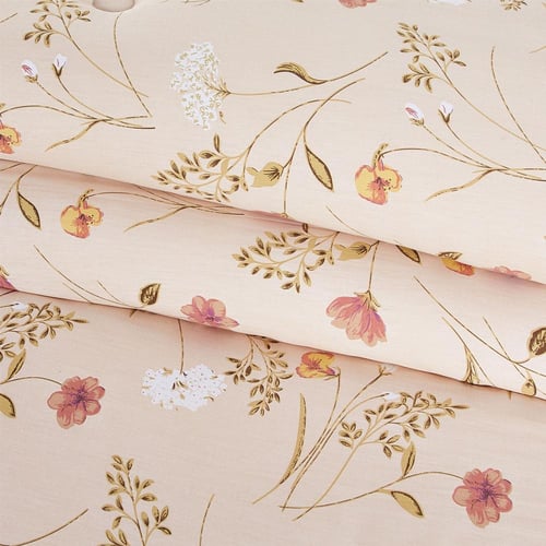 مفرش قطن صيفي مزدوج 8 قطع - افاليون - كريمي غامق -...