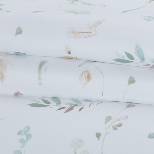 مفرش صيفي مزدوج وجهين ٧ قطع - اوركا - ابيض - بيج