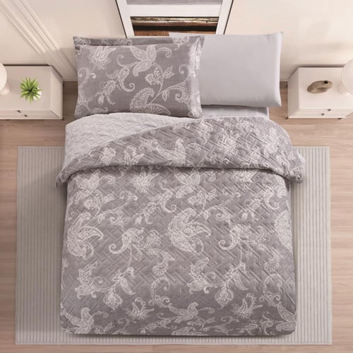 مفرش صيفي مفرد ونص حشوة مضغوطه 4 قطع - افروديت - ر...