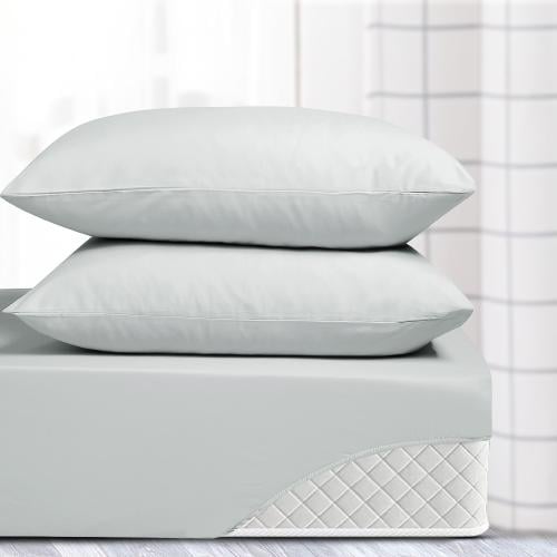 طقم شرشف صيفي مزدوج ٣ قطع - كارميلا - رصاصي فاتح