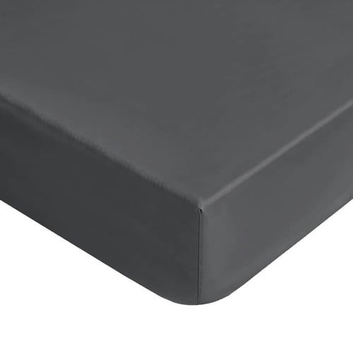 مفرش فندقي مزدوج مطرز 7 قطع - فاي  - رمادي غامق