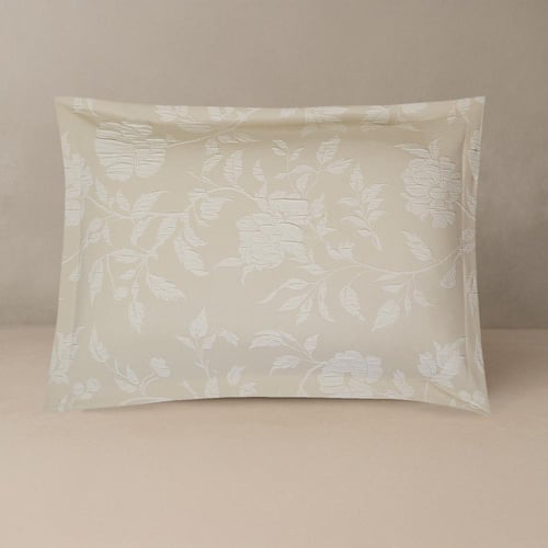 مفرش صيفي مزدوج جاكار 7 قطع - امالثيا - لونه بيج