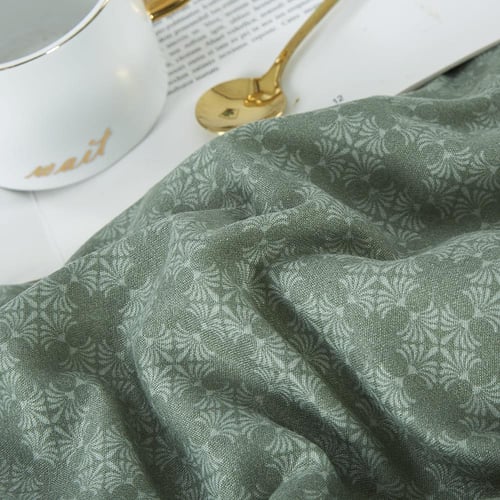 مفرش صيفي مفرد ونص 4 قطع - ليتشي - اخضر - رمادي