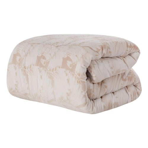 مفرش شتوي مزدوج مخمل فرو 6 قطع - اورنيلا - كريمي -...