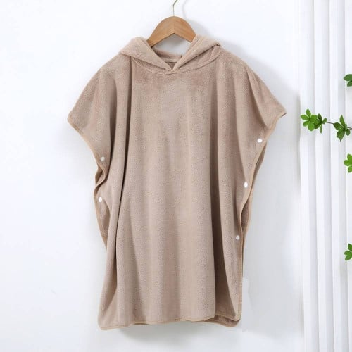 روب استحمام أطفال بقبعة وأزرار لعمر 6\8 سنة - لولي...