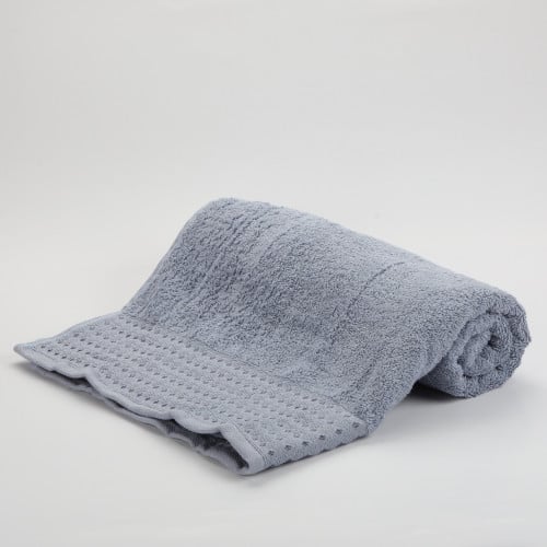 منشفة قطن أنجل مقاس 140*70 - أزرق ضبابي