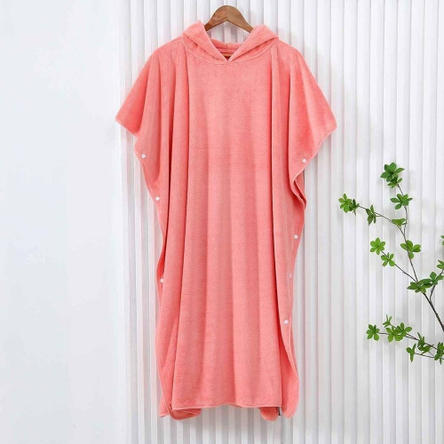 روب استحمام أزرار في الجوانب وقبعة - بلباو - مقاس...