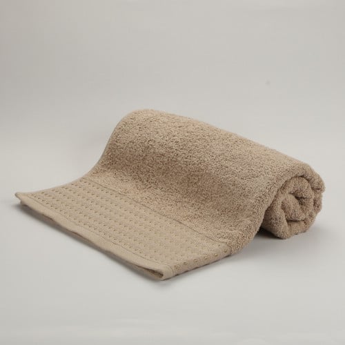 منشفة قطن أنجل مقاس 140*70- بيج غامق
