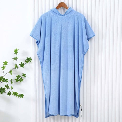 روب استحمام بقبعة - أستلي - مقاس M - أزرق