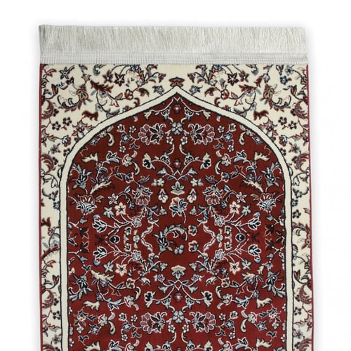 سجادة صلاة صفاء - احمر - بيج