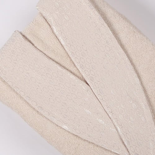 طقم روب حمام قطن بلغاري 8 قطع - جاردن -بيج فاتح -...