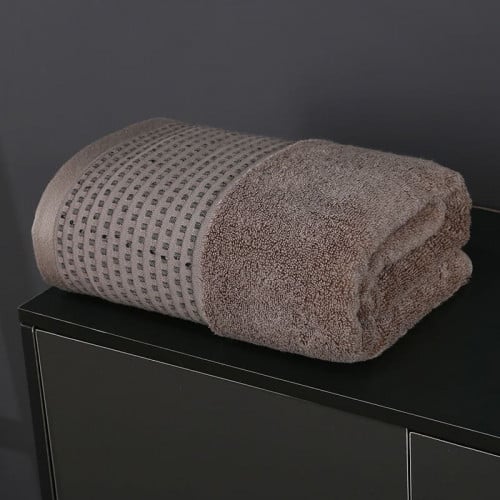 منشفة قطن بامبو مقاس وسط - بني