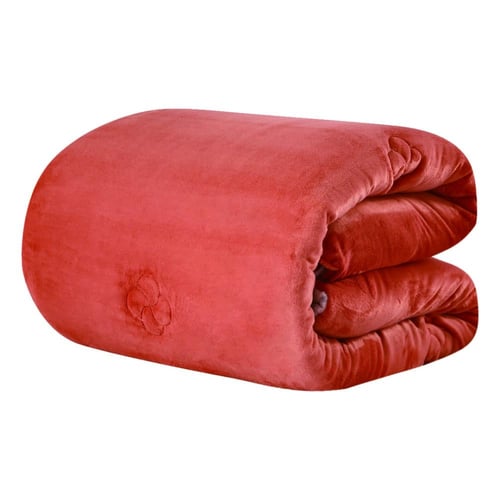 مفرش شتوي مخمل مفرد ونص 4 قطع - تالورا - أبيض - بر...