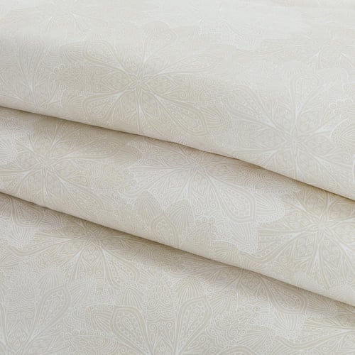 مفرش صيفي مفرد ونص وجهين 4 قطع - سيلون - بيج فاتح