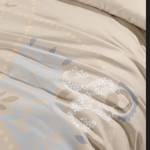 مفرش صيفي مزدوج 10 قطع - ريفيرا - بيج غامق