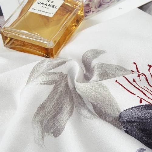 مفرش صيفي مفرد ونص 4 قطع - ليتون - كريمي - بني غام...