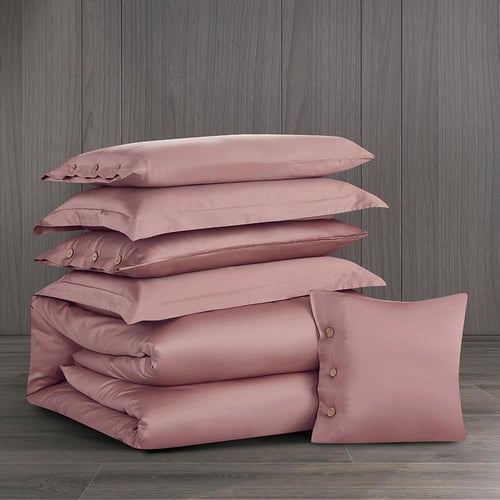 مفرش فندقي قطن عالي النعومة مزدوج 300 غرزه - 8 قطع...