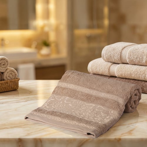 منشفة قطن - سوليفي - مقاس كبير - 160*80 -متعدد الأ...