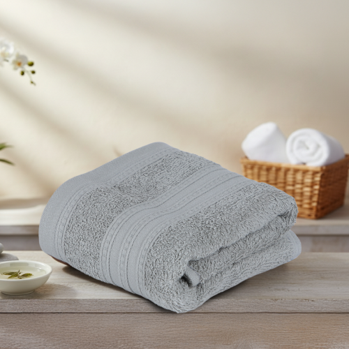 منشفة قطن - سولافين - مقاس كبير - 100*200 - رمادي...