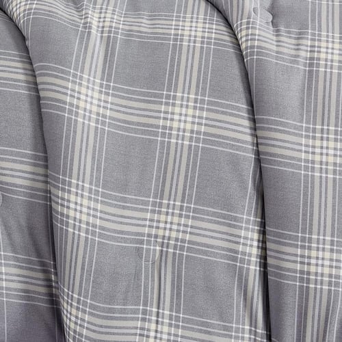 مفرش قطن صيفي مفرد ونص ٤ قطع - نولين -رمادي - رصاص...