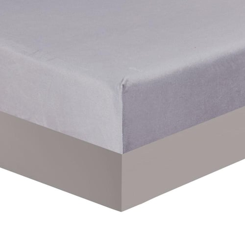 مفرش شتوي مزدوج مخمل فرو 6 قطع - اورنيلا - رصاصي