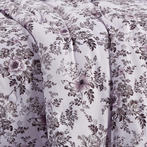 مفرش صيفي مفرد ونص 4 قطع - اديلين - رمادي ثلجي - ب...