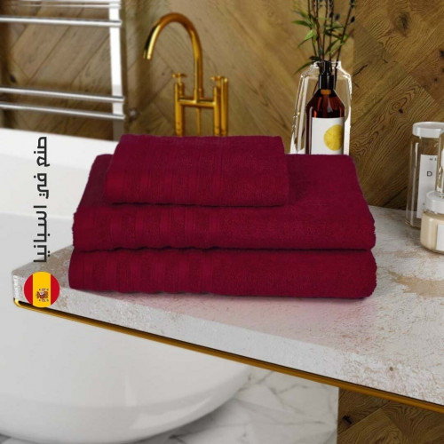منشفة قطن اسبانية مقاس صغير - الاحمر