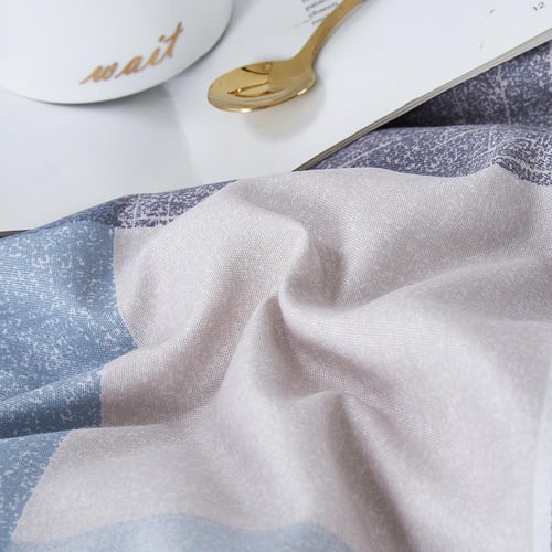 مفرش صيفي مفرد ونص 4 قطع - ليتون - سماوي - رصاصي