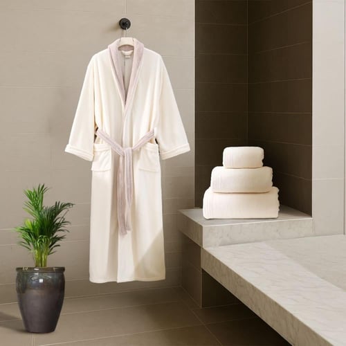 روب استحمام مودرن-كريمي