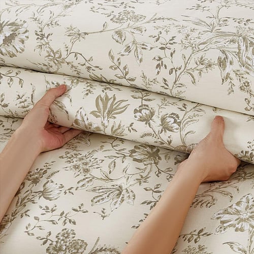 مفرش قطن صيفي مفرد ونص ٤ قطع - فاليريا -كريمي - زي...